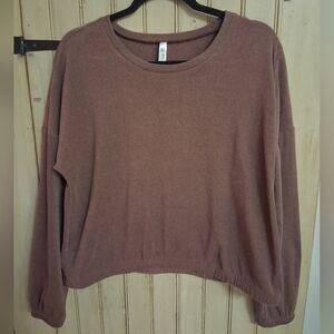 Soft Brown Long Sleeve Top